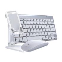 Teclado Mouse Sem Fio Suporte De Mesa Celular Ou Tablet Teclado Mouse Sem Fio Suporte De Mesa Celular Ou Tablet
