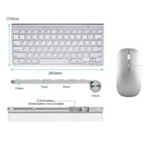 Teclado + Mouse Sem Fio Wireless Para Tablet Samsung S6 Lite P615 - FAM