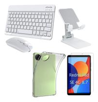 Teclado Mouse+ Suporte+ Capa Tpu+ Pelicula Para Redmi Se 8.7