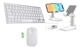 Teclado Mouse Suporte Kit Galaxy A7 Lite T200/t225 Branco