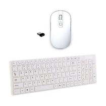 Teclado Mouse Wireless Branco Para Notebook Hp