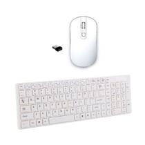 Teclado Mouse Wireless Branco Para Notebook Positivo Teclado Mouse Wireless Branco Para Notebook Positivo