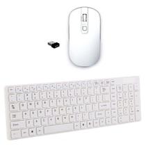 Teclado Mouse Wireless Branco para Notebook Positivo Teclado Mouse Wireless Branco para Notebook Positivo