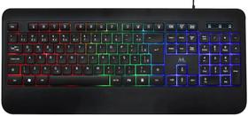 Teclado Mtek KB-7701LR com Cabo - Preto RGB (Portugues) Teclado Mtek KB-7701LR com Cabo - Preto RGB (Portugues)