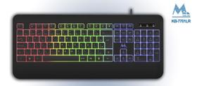Teclado Mtek KB-7701LR Esp Gaming Rainbow Black Teclado Mtek KB-7701LR Esp Gaming Rainbow Black