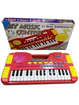 Teclado Multi Center Instrumento Musical Infantil Para Aprender Eletrônico A Pilha