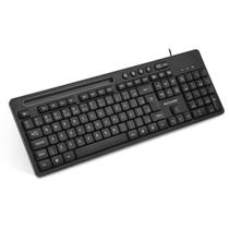 Teclado multilaser com fio preto tec macia silenciosa office