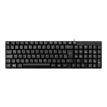 Teclado Multilaser TF100 USB, ABNT2, Cabo de 120 CM, Resistente Água, Preto - TC193BU