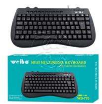 Teclado multimedia weibo wb-770