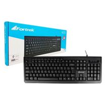 Teclado Multimídia Fortrek MKL101, USB, ABNT2, Preto - 75859
