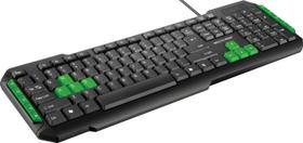 Teclado multimidia gamer teclas verdes usb tc201