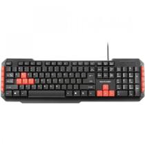 Teclado Multimídia Multilaser Gamer Red Keys USB - TC160