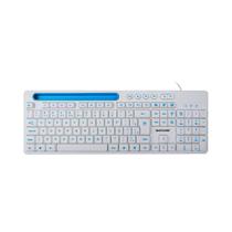 Teclado Multimídia Office USB Branco para Smartphone - TC263 - Multilaser