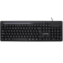 Teclado Multimidia Office Usb Preto Com Apoio Para Smartphone Tc262