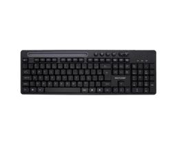 Teclado Multimídia Office Usb Preto Com Apoio Smartphone
