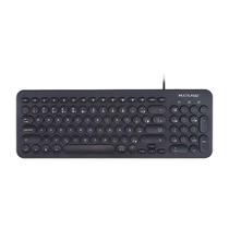 Teclado Multimídia Teclas Redondas Usb Tc234 Preto