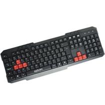 Teclado Multimídia Usb com Fio Padrão ABNT2 Computador Pc Notebook Escritório Exbom BK-144M Preto Teclado Multimídia Usb com Fio Padrão ABNT2 Computador Pc Notebook Escritório Exbom BK-144M Preto
