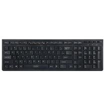 Teclado Multimidia Usb Oex Slim Flat Preto TC300