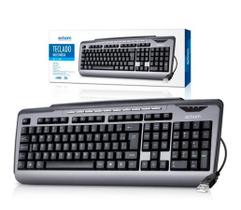 Teclado Multimídia USB Semi Mecânico no Padrão ABNT