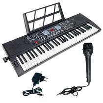 Teclado Musical 61 Teclas 255 Ritmos E Timbres Com Display Led Bivolt Tc161 MK Spring