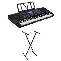 Teclado Musical 61 Teclas Sensitivas USB E MIDI C/ Suporte