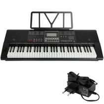 Teclado Musical 61 Teclas Tipo Piano 500 Ritmos E Timbres