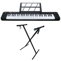 Teclado musical 61 teclas waldman wts-100 bk