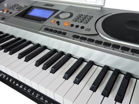 Teclado Musical Arranjador 61 Teclas HK-935 Midi - Profissional Sensitive - USB - Visor Lcd + Fonte Bivolt + Suporte Partitura - HKeyBoard