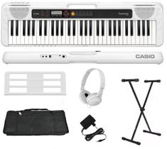 Teclado Musical Casio Casiotone CT-S200 61 Teclas Branco + Suporte + Capa + Fone