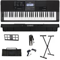 Teclado Musical Casio CT-X800 USB 61 teclas + Suporte + Capa + Pedal Sustain