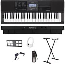 Teclado Musical Casio CT-X800 USB 61 teclas + Suporte + Pedal + Fone Ouvido