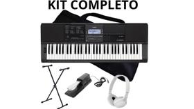 Teclado Musical Casio CTX 800 61 teclas preto Capa Suporte X Pedal Sustain Teclado Musical Casio CTX 800 61 teclas preto Capa Suporte X Pedal Sustain