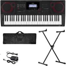 Teclado Musical Casio CTX3000 61 teclas preto Capa Suporte X Teclado Musical Casio CTX3000 61 teclas preto Capa Suporte X