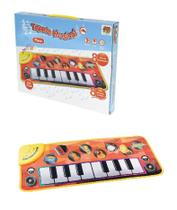 Teclado Musical Com Luz E 8 Notas Musicais Kids Infantil