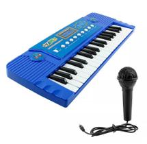 Teclado Musical Com Microfone Karaokê Piano Brinquedo Infantil Divertido Menino Menina - BBR TOYS