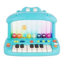 Teclado musical de brinquedo B. toys Hippo Pop para crianças maiores de 12 milhões