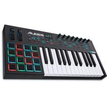 Teclado Musical digital com 25 teclas, 16 PADs e controle USB-MIDI x