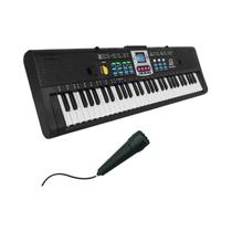 Teclado Musical Digital Infantil De 61 Teclas, Piano Elétrico Multifuncional Com Microfone Para