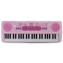Teclado Musical Elétrico PYLE-PRO 49 Teclas - Rosa - Ideal para Crianças