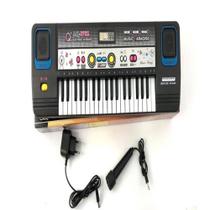 Teclado Musical Infantil 37 Teclas Com Microfone e Fonte