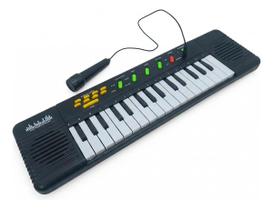 Teclado Musical Infantil Com Microfone 32 Teclas Educativo Unica Teclado Musical Infantil Com Microfone 32 Teclas Educativo Unica