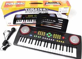 Teclado Musical Infantil Com Microfone 44 Teclas - Turbo