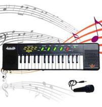 Teclado musical infantil + microfone - TOYKING