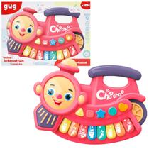 Teclado Musical Infantil Trenzinho Colorido 001408 - Shiny Toys