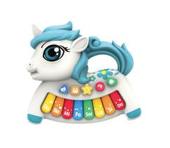 Teclado Musical Infantil Unicórnio Colorido - Shiny Toys
