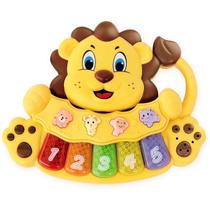 Teclado Musical Luz e Som Pianinho Divertido para Bebês