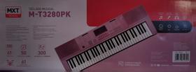 Teclado musical M-T380PK cor PINK