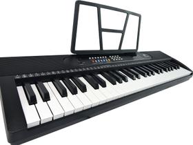 Teclado Musical Meike 54 Teclas MK-302 - Visor LED + Fonte Bivolt + Suporte Partitura Teclado Musical Meike 54 Teclas MK-302 - Visor LED + Fonte Bivolt + Suporte Partitura