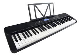 Teclado Musical Meike Mk2902 61 Teclas MIDI Controller Preto Bivolt para Estúdio e Palco