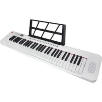 Teclado Musical Portátil 61 Teclas Rhythmic 50WH Branco